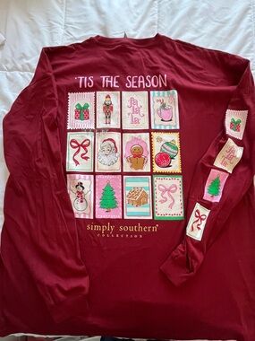 Simply Southern “Tis The Season” Red Size XXLarge